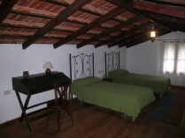 Das Ferienhaus Finca El Moral auf El Hierro. Das Schlafzimmer oben.