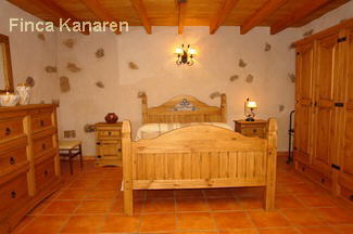 Fuerteventura Ferienhaus Andresito. Schlafzimmer mit Doppelbett