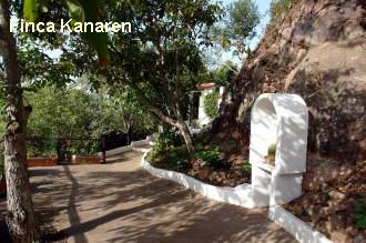 Gran Canaria Ferienhaus Burbuja - Eingang und Parkplatz